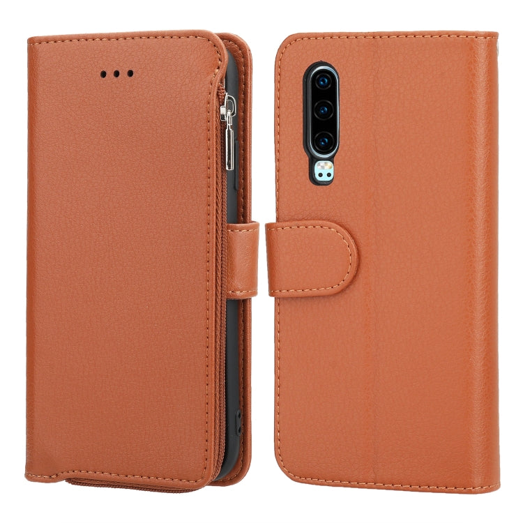 Custodia in pelle flip orizzontale con cerniera in microfibra, For Huawei Mate 30, For Huawei Mate 30 Pro, For Huawei Nova 5i Pro / Mate 30 Lite, For Huawei P30