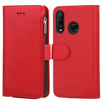 Custodia in pelle flip orizzontale con cerniera in microfibra, For Huawei P30 Lite, For Huawei P30 Pro, For Huawei P40, For Huawei P40 Lite / nova 6 SE