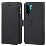 Custodia in pelle flip orizzontale con cerniera in microfibra, For Huawei P30 Lite, For Huawei P30 Pro, For Huawei P40, For Huawei P40 Lite / nova 6 SE