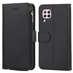 Custodia in pelle flip orizzontale con cerniera in microfibra, For Huawei P30 Lite, For Huawei P30 Pro, For Huawei P40, For Huawei P40 Lite / nova 6 SE