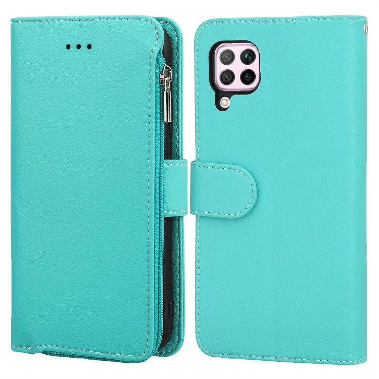 Custodia in pelle flip orizzontale con cerniera in microfibra, For Huawei P30 Lite, For Huawei P30 Pro, For Huawei P40, For Huawei P40 Lite / nova 6 SE