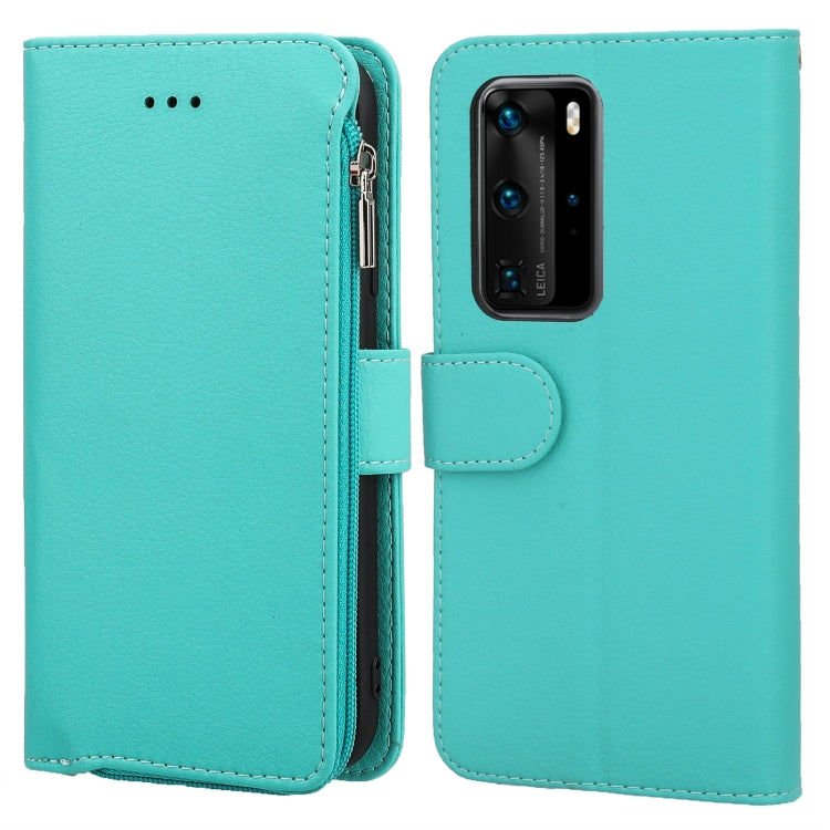Custodia in pelle flip orizzontale con cerniera in microfibra, For Huawei P40 Pro / P40 Pro+