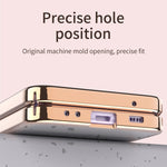 Custodia per telefono con cerniera a specchio galvanica, For Samsung Galaxy Z Flip3 5G