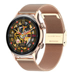 HK8Pro Smart Watch con cinturino in acciaio con schermo AMOLED da 1,36 pollici, supporto funzione NFC / monitoraggio dell'ossigeno nel sangue, Steel Strap(Gold), Steel Strap(Silver), Steel Strap(Black)