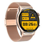 HK8Pro Smart Watch con cinturino in acciaio con schermo AMOLED da 1,36 pollici, supporto funzione NFC / monitoraggio dell'ossigeno nel sangue, Steel Strap(Gold), Steel Strap(Silver), Steel Strap(Black)