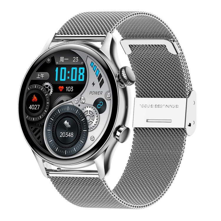 HK8Pro Smart Watch con cinturino in acciaio con schermo AMOLED da 1,36 pollici, supporto funzione NFC / monitoraggio dell'ossigeno nel sangue, Steel Strap(Gold), Steel Strap(Silver), Steel Strap(Black)