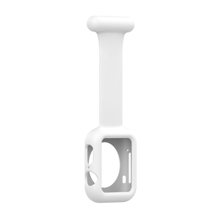 Custodia per cinturino dell'orologio con spilla da infermiera in silicone per Apple Watch Series, 7 41mm / 6&SE&5&4 40mm / 3&2&1 38mm, 7 45mm / 6&SE&5&4 44mm / 3&2&1 42mm