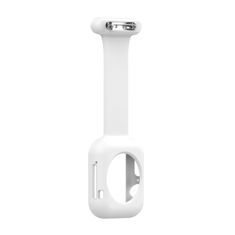 Custodia per cinturino dell'orologio con spilla da infermiera in silicone per Apple Watch Series, 7 41mm / 6&SE&5&4 40mm / 3&2&1 38mm, 7 45mm / 6&SE&5&4 44mm / 3&2&1 42mm