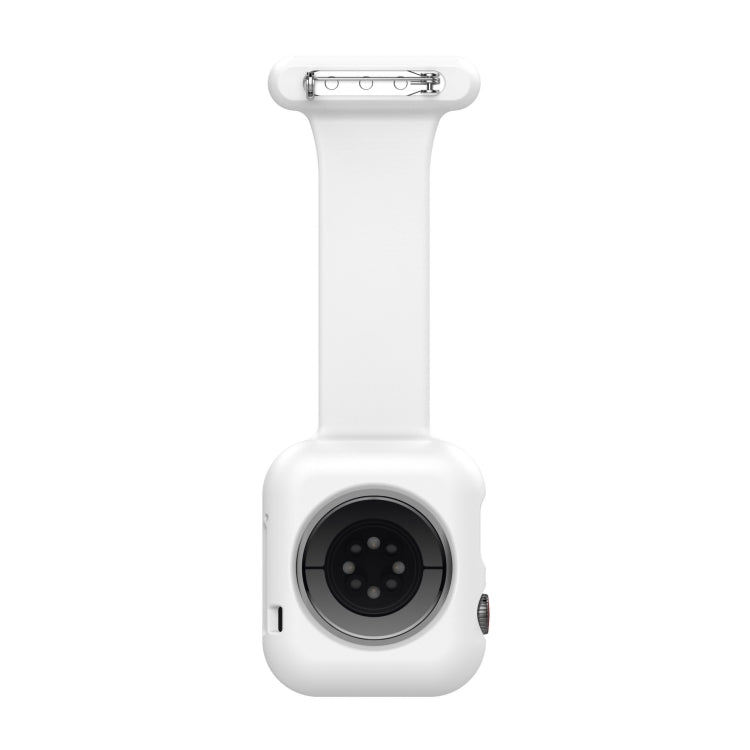 Custodia per cinturino dell'orologio con spilla da infermiera in silicone per Apple Watch Series, 7 41mm / 6&SE&5&4 40mm / 3&2&1 38mm, 7 45mm / 6&SE&5&4 44mm / 3&2&1 42mm