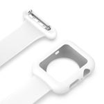 Custodia per cinturino dell'orologio con spilla da infermiera in silicone per Apple Watch Series, 7 41mm / 6&SE&5&4 40mm / 3&2&1 38mm, 7 45mm / 6&SE&5&4 44mm / 3&2&1 42mm
