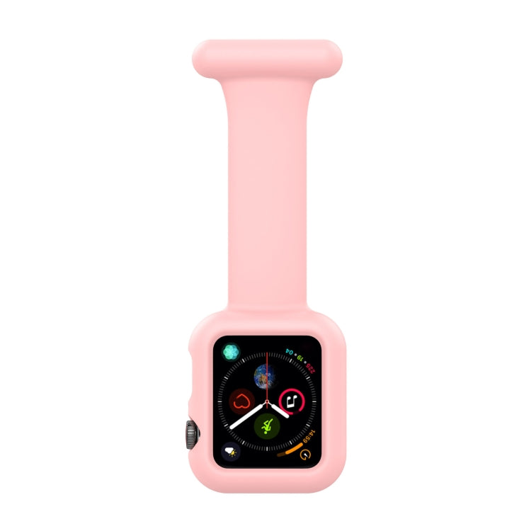 Custodia per cinturino dell'orologio con spilla da infermiera in silicone per Apple Watch Series, 7 41mm / 6&SE&5&4 40mm / 3&2&1 38mm, 7 45mm / 6&SE&5&4 44mm / 3&2&1 42mm