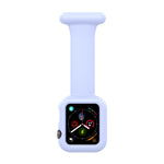 Custodia per cinturino dell'orologio con spilla da infermiera in silicone per Apple Watch Series, 7 41mm / 6&SE&5&4 40mm / 3&2&1 38mm, 7 45mm / 6&SE&5&4 44mm / 3&2&1 42mm