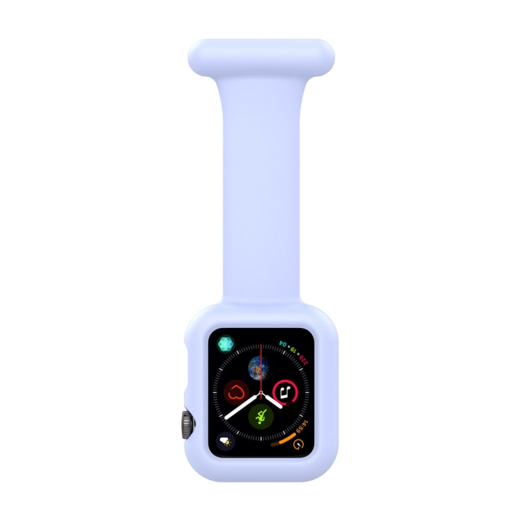 Custodia per cinturino dell'orologio con spilla da infermiera in silicone per Apple Watch Series, 7 41mm / 6&SE&5&4 40mm / 3&2&1 38mm, 7 45mm / 6&SE&5&4 44mm / 3&2&1 42mm