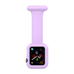 Custodia per cinturino dell'orologio con spilla da infermiera in silicone per Apple Watch Series, 7 41mm / 6&SE&5&4 40mm / 3&2&1 38mm, 7 45mm / 6&SE&5&4 44mm / 3&2&1 42mm