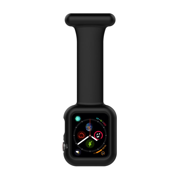 Custodia per cinturino dell'orologio con spilla da infermiera in silicone per Apple Watch Series, 7 41mm / 6&SE&5&4 40mm / 3&2&1 38mm, 7 45mm / 6&SE&5&4 44mm / 3&2&1 42mm