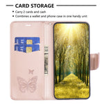 Custodia per telefono in pelle goffrata con due farfalle, For Xiaomi Poco M4 Pro, For Xiaomi Poco M4 Pro 5G