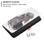 Custodia per telefono in pelle verniciata magnetica invisibile, For Xiaomi Poco M4 Pro, For Xiaomi Poco M4 Pro 5G