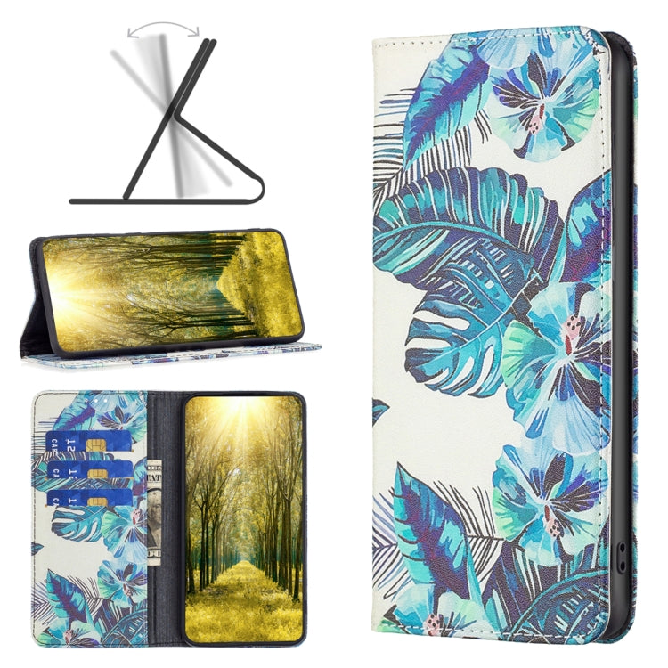 Custodia per telefono in pelle verniciata magnetica invisibile, For Xiaomi Poco M4 Pro, For Xiaomi Poco M4 Pro 5G