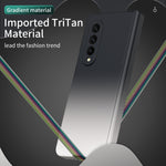Custodia per cellulare con cerniera a colori sfumati, For Samsung Galaxy Z Fold3 5G Without Film, For Samsung Galaxy Z Fold3 5G With Film