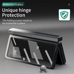 Custodia per cellulare con cerniera a colori sfumati, For Samsung Galaxy Z Fold3 5G Without Film, For Samsung Galaxy Z Fold3 5G With Film
