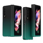 Custodia per cellulare con cerniera a colori sfumati, For Samsung Galaxy Z Fold3 5G Without Film, For Samsung Galaxy Z Fold3 5G With Film