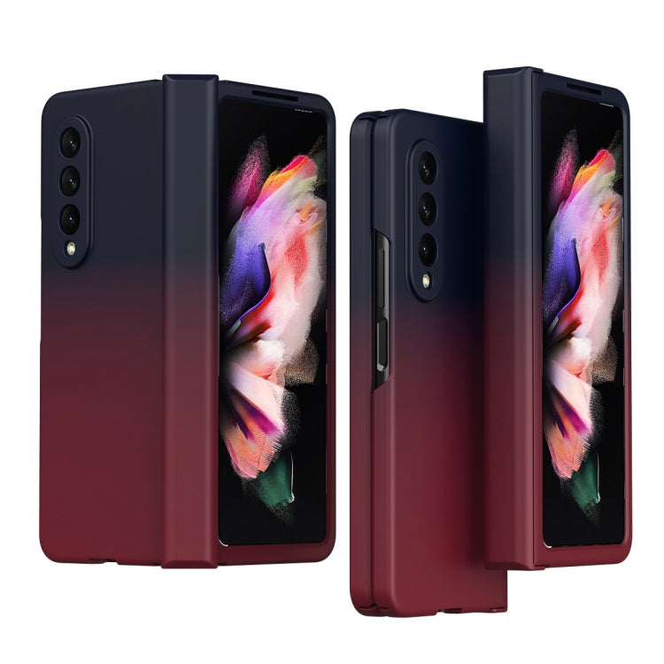 Custodia per cellulare con cerniera a colori sfumati, For Samsung Galaxy Z Fold3 5G Without Film, For Samsung Galaxy Z Fold3 5G With Film