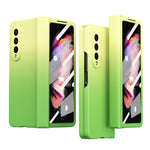 Custodia per cellulare con cerniera a colori sfumati, For Samsung Galaxy Z Fold3 5G Without Film, For Samsung Galaxy Z Fold3 5G With Film