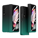 Custodia per cellulare con cerniera a colori sfumati, For Samsung Galaxy Z Fold3 5G Without Film, For Samsung Galaxy Z Fold3 5G With Film