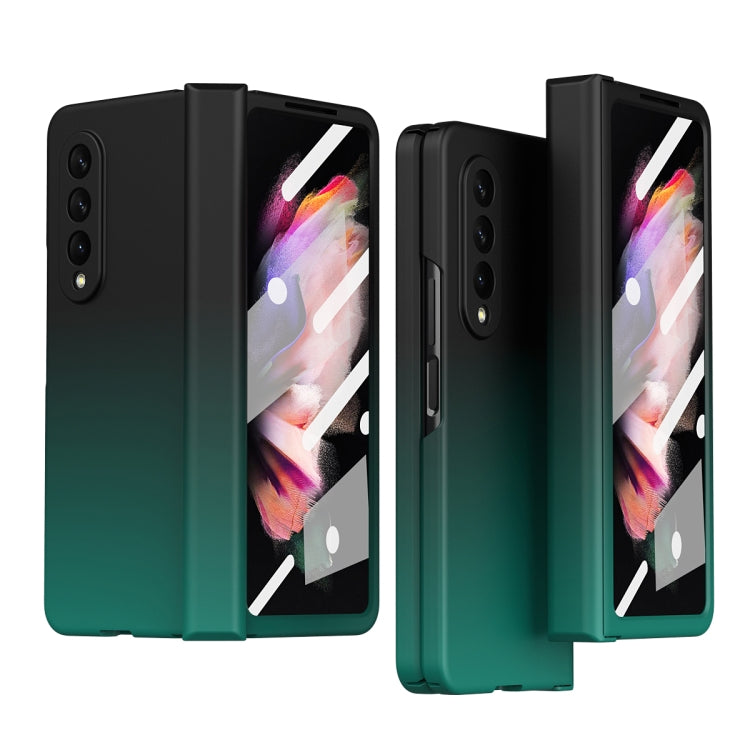 Custodia per cellulare con cerniera a colori sfumati, For Samsung Galaxy Z Fold3 5G Without Film, For Samsung Galaxy Z Fold3 5G With Film
