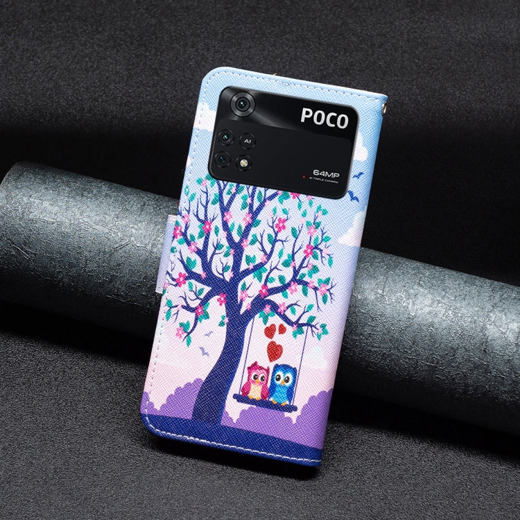 Custodia per cellulare in pelle con motivo a disegno colorato, For Xiaomi Poco M4 Pro, For Xiaomi Poco M4 Pro 5G