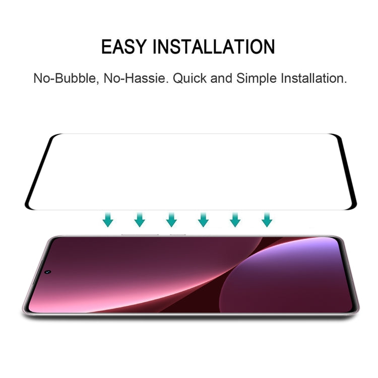 Pellicola in vetro temperato a schermo intero con bordo curvo 3D, For Xiaomi 12 Lite (1 PC)