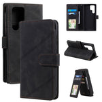 Custodia per telefono in pelle con slot per schede Skin Feel, For Samsung Galaxy S22 Ultra 5G, For Samsung Galaxy S22 5G, For Samsung Galaxy S22+ 5G