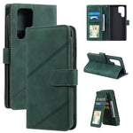 Custodia per telefono in pelle con slot per schede Skin Feel, For Samsung Galaxy S22 Ultra 5G, For Samsung Galaxy S22 5G, For Samsung Galaxy S22+ 5G