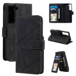 Custodia per telefono in pelle con slot per schede Skin Feel, For Samsung Galaxy S22 Ultra 5G, For Samsung Galaxy S22 5G, For Samsung Galaxy S22+ 5G