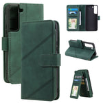 Custodia per telefono in pelle con slot per schede Skin Feel, For Samsung Galaxy S22 Ultra 5G, For Samsung Galaxy S22 5G, For Samsung Galaxy S22+ 5G