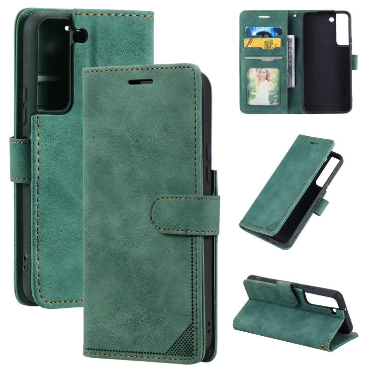 Custodia per telefono in pelle spazzolata antifurto Skin Feel, For Samsung Galaxy S22 Ultra 5G, For Samsung Galaxy S22 5G, For Samsung Galaxy S22+ 5G, For Xiaomi Redmi Note 11 Pro 4G