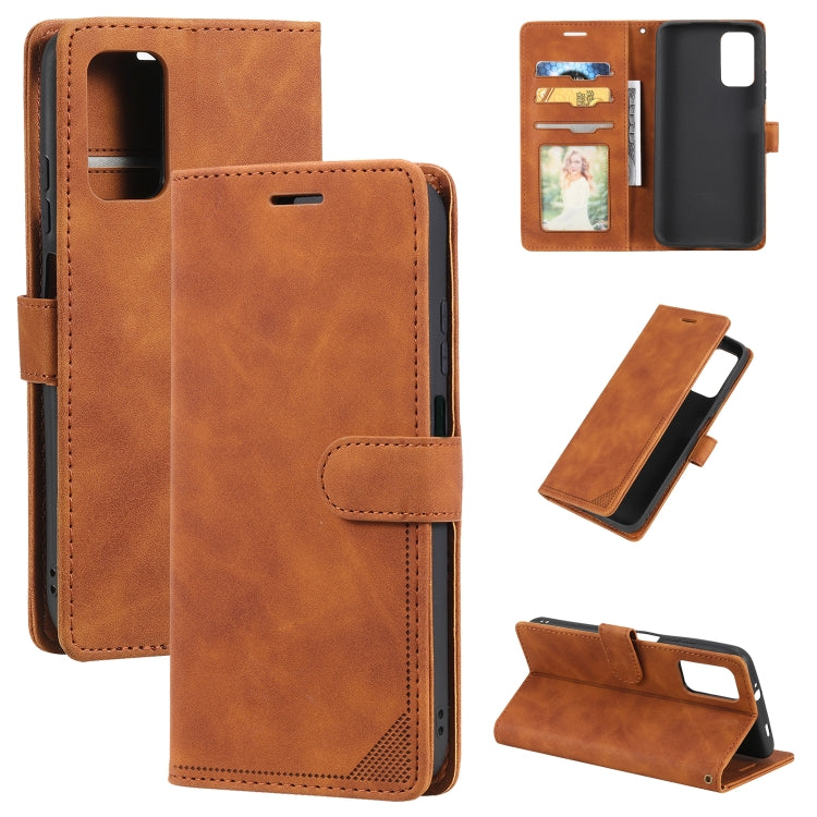 Custodia per telefono in pelle spazzolata antifurto Skin Feel, For Samsung Galaxy S22 Ultra 5G, For Samsung Galaxy S22 5G, For Samsung Galaxy S22+ 5G, For Xiaomi Redmi Note 11 Pro 4G