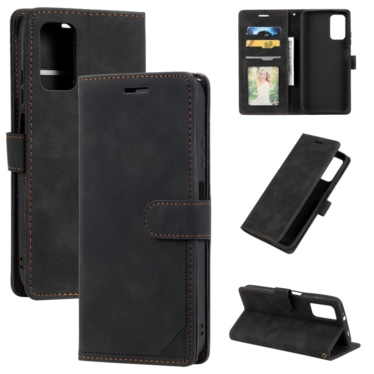 Custodia per telefono in pelle spazzolata antifurto Skin Feel, For Samsung Galaxy S22 Ultra 5G, For Samsung Galaxy S22 5G, For Samsung Galaxy S22+ 5G, For Xiaomi Redmi Note 11 Pro 4G