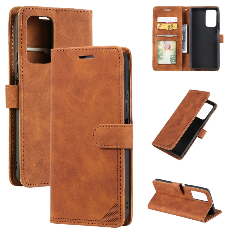 Custodia per telefono in pelle spazzolata antifurto Skin Feel, For Xiaomi Redmi Note 11 4G/11S Global