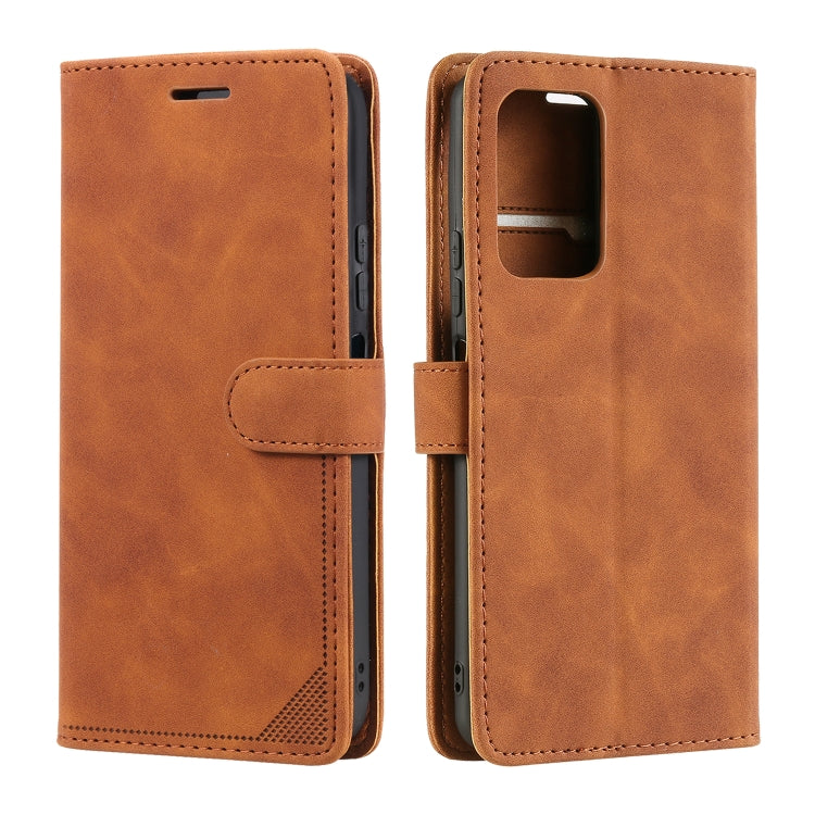 Custodia per telefono in pelle spazzolata antifurto Skin Feel, For Xiaomi Redmi Note 11 4G/11S Global