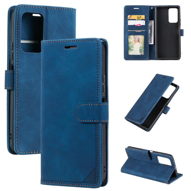 Custodia per telefono in pelle spazzolata antifurto Skin Feel, For Xiaomi Redmi Note 11 4G/11S Global