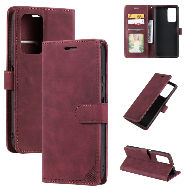 Custodia per telefono in pelle spazzolata antifurto Skin Feel, For Xiaomi Redmi Note 11 4G/11S Global