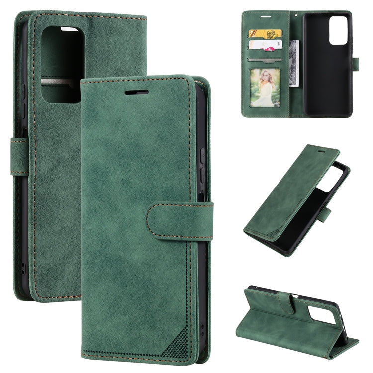 Custodia per telefono in pelle spazzolata antifurto Skin Feel, For Xiaomi Redmi Note 11 4G/11S Global