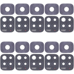 Obiettivo per fotocamera posteriore da 10 pezzi, For Xiaomi Redmi K50/Redmi K50 Pro, For XiaomiRedmi Note 11 Pro 4G / Note 11 Pro+ 5G India / Note 11E Pro, For Xiaomi Poco X4 Pro 5G, For Xiaomi Poco M4 Pro 4G, For Xiaomi Poco M3 Pro 5G