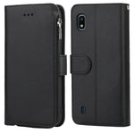 Custodia in pelle flip orizzontale con cerniera in microfibra, For Samsung Galaxy A10, For Samsung Galaxy A10s, For Samsung Galaxy A20e, For Samsung Galaxy A20 / A30
