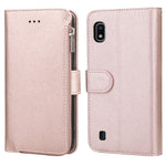 Custodia in pelle flip orizzontale con cerniera in microfibra, For Samsung Galaxy A10, For Samsung Galaxy A10s, For Samsung Galaxy A20e, For Samsung Galaxy A20 / A30