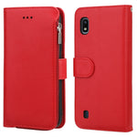 Custodia in pelle flip orizzontale con cerniera in microfibra, For Samsung Galaxy A10, For Samsung Galaxy A10s, For Samsung Galaxy A20e, For Samsung Galaxy A20 / A30