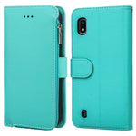 Custodia in pelle flip orizzontale con cerniera in microfibra, For Samsung Galaxy A10, For Samsung Galaxy A10s, For Samsung Galaxy A20e, For Samsung Galaxy A20 / A30