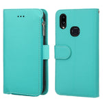 Custodia in pelle flip orizzontale con cerniera in microfibra, For Samsung Galaxy A10, For Samsung Galaxy A10s, For Samsung Galaxy A20e, For Samsung Galaxy A20 / A30