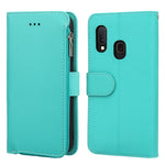 Custodia in pelle flip orizzontale con cerniera in microfibra, For Samsung Galaxy A10, For Samsung Galaxy A10s, For Samsung Galaxy A20e, For Samsung Galaxy A20 / A30